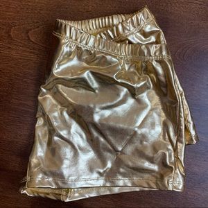 Gold costume/ dance shorts